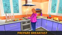 pregnant grandma simulator: mother pregnant games Screen Shot 0