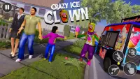 Crazy Ice Scream Clown Games 2 Screen Shot 2