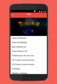 Pokedex e Guia Pokémon (pt-br) Screen Shot 5