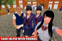 Simulador de vida de menina colegial Screen Shot 8