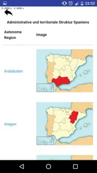 Spanien Provinzen - Test, Flaggen, Karten Screen Shot 5