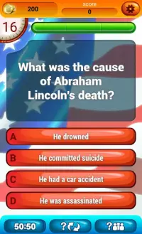 Historia Ameryki Quiz Gry Screen Shot 4
