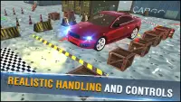 Winter Car Parking Drive Free Game : 3D Car Games Screen Shot 0