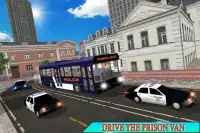 Trasporto di autobus della polizia della prigione Screen Shot 13