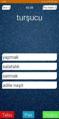 Tabu — Yasak Kelime Oyunu Screen Shot 5