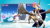 Princess Unicorn Sky World Run Screen Shot 0