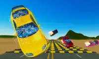 100  Speed Bumps Vs 20 Cars Crash Engine Screen Shot 3