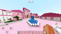 Pink House Pixel craft 2019 Map for Girls Screen Shot 1