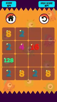 Monster 2048 Puzzle Screen Shot 4
