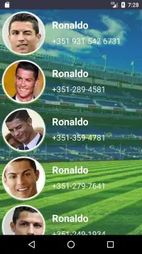 Call from Ronaldo Simulation Screen Shot 1
