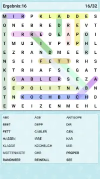 Word Search Games in German 🎓 Screen Shot 4