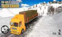 Up Hill Snow Truck Driver Screen Shot 0