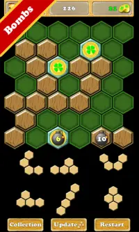 Hexa Mix - puzzle con bombas. Screen Shot 0
