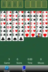FreeCell Solitaire Classics Screen Shot 5