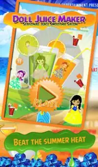 Meyve suyu kız şef - çocuklar için yemek oyunları Screen Shot 0