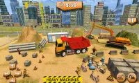 Heavy Construction Building: Truck Excavator Games Screen Shot 4