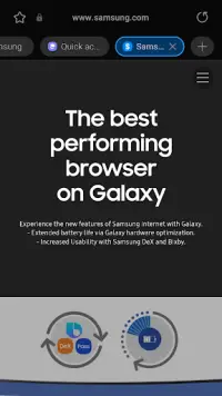 Samsung Internet Browser Screen Shot 1
