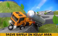 Tankowiec Ciężarówka transportowa-Cargo gra symu Screen Shot 3