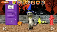 Talking Cat Leo Halloween Fun Screen Shot 2