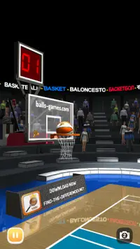 বাস্কেটবল 3D শুটিং প্রতিযোগিতা - Basketball Screen Shot 1