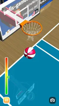 การแข่งขันชู้ตลูกบาสเกตบอล 3D - Basketball Screen Shot 15