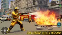 Firefighter Games: Fire Truck Screen Shot 2