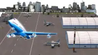 مطار طيران محاكي: الهبوط طائرة نفاثة طيار ألعاب Screen Shot 3