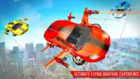 Flying Robot Car Games - Robot Shooting Games 2021 Screen Shot 2