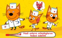 Üç Yavru Kedi: Doktor Oyunları! Küçük Oyunlar Oyna Screen Shot 12