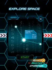 Space Geometry Challenge: Neon Galaxy Running Screen Shot 12