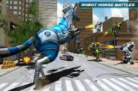 Polizei Roboter Horse Game - Transforming Roboter Screen Shot 5