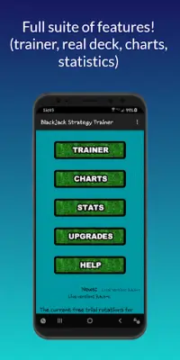 Blackjack Strategy Trainer Screen Shot 0