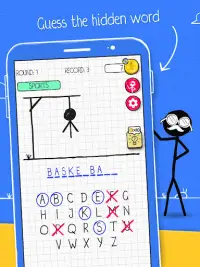 Hangman - لعبة الكلمات Screen Shot 8