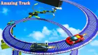 Mustahil Track Car Stunts Racing 3D Screen Shot 2