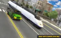 USA Поезд Вождение против vs автобус имитатор 2019 Screen Shot 1