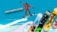 Snowboard Racing - Road Menggambar Sport Game Screen Shot 0