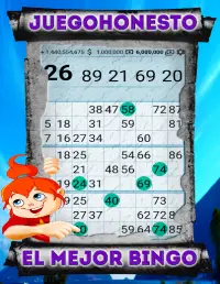Bingo con Dinero 25$ depósito Lotería en Línea on Screen Shot 3