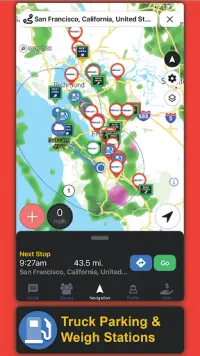 Truck Driver Power - Truck GPS Screen Shot 1