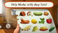 Masha Bear Grocery Shopping Games for Girls & Boys Screen Shot 1