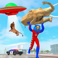 Grand Robot Superhero Animal Rescue: Alien Battle