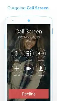 i Call Screen OS7 Phone Dialer Screen Shot 1