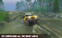 Offroad Jeep Driving Simulator การแข่งแรลลี่สุดขั้ Screen Shot 0