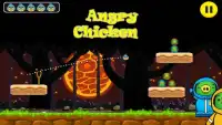 Angry Chicken Slingshot Throw Down  hungry birds Screen Shot 3