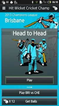 Hit Wicket Cricket - Champions League Game Screen Shot 1