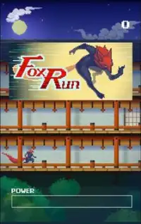 Fox Run : シンプルな忍者のジャンプアクションゲーム Screen Shot 0