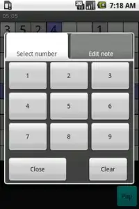 Sudoku Screen Shot 3