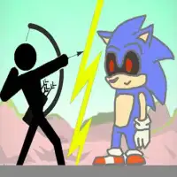 Stickman Archer vs Stickman Sonic Screen Shot 2