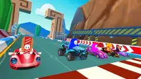 Fall Go Kart 3D: Ultimate Guys Racing Screen Shot 1