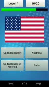 Quiz de bandeiras Screen Shot 1
