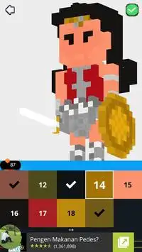 3D Superhero Lego Color by Number - Pixel art Screen Shot 5